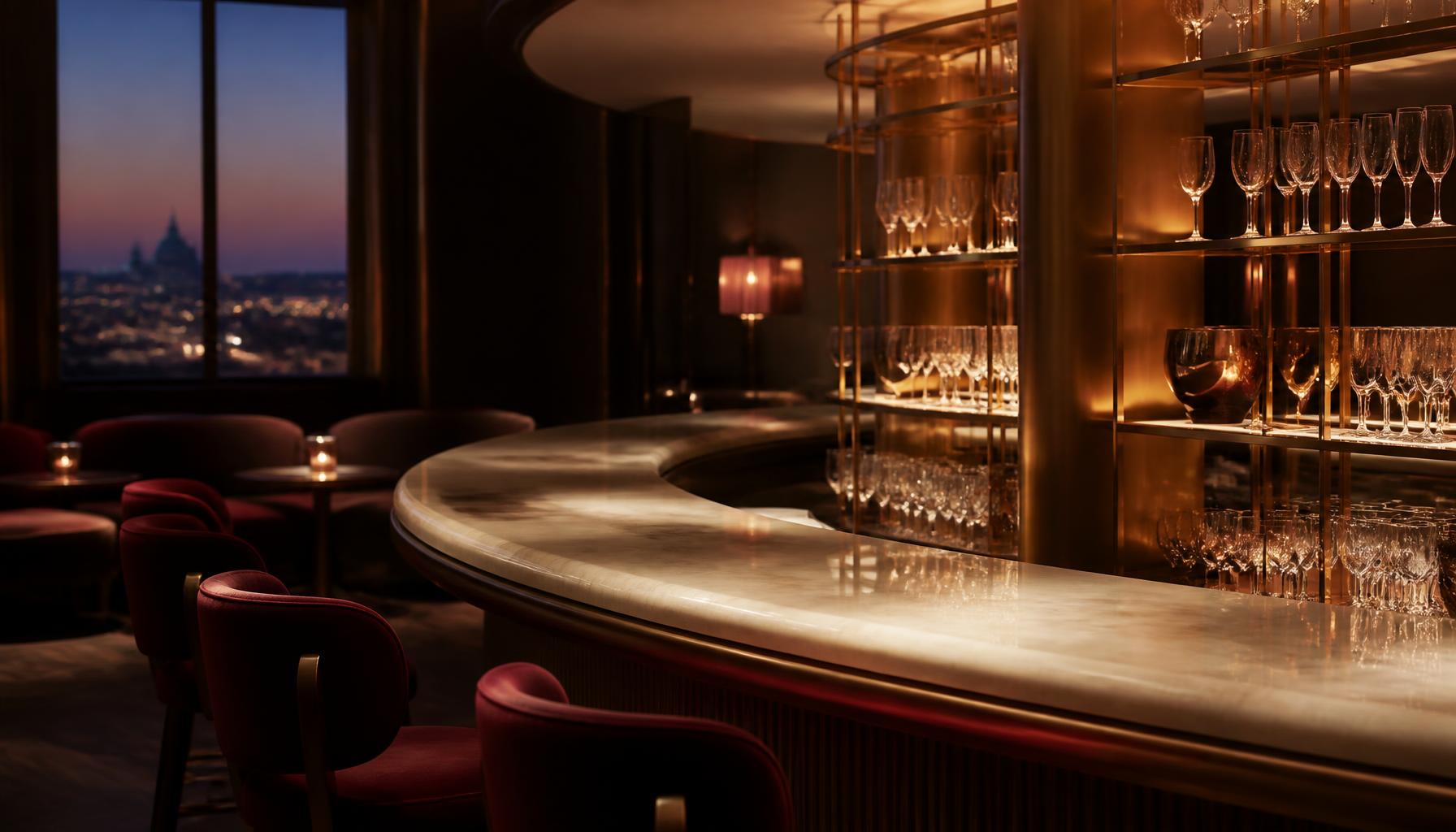Die Champagner-Bar im Élan House